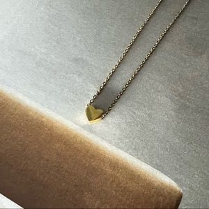 🎁 Tiny Heart Gold-Plated Necklace • Dainty Adjustable Pendant